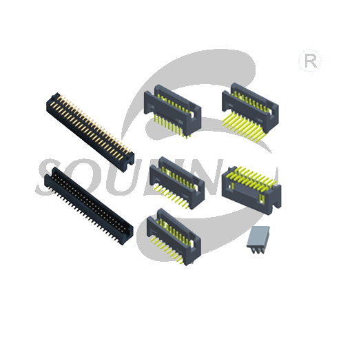 Solder Through Hole Female Header Connector 1000MΩ Min Insulation Resistance